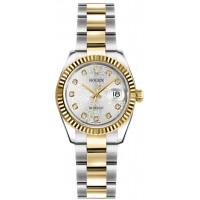 Rolex Lady-Datejust 26 Silver Dial Women's Watch 179173-SLVJDO